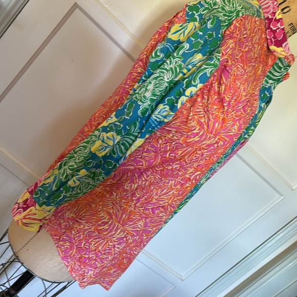 LILLY PULITZER 100% cotton, colorful blouse ladies SMALL size 8 to 10 - Picture 3 of 10